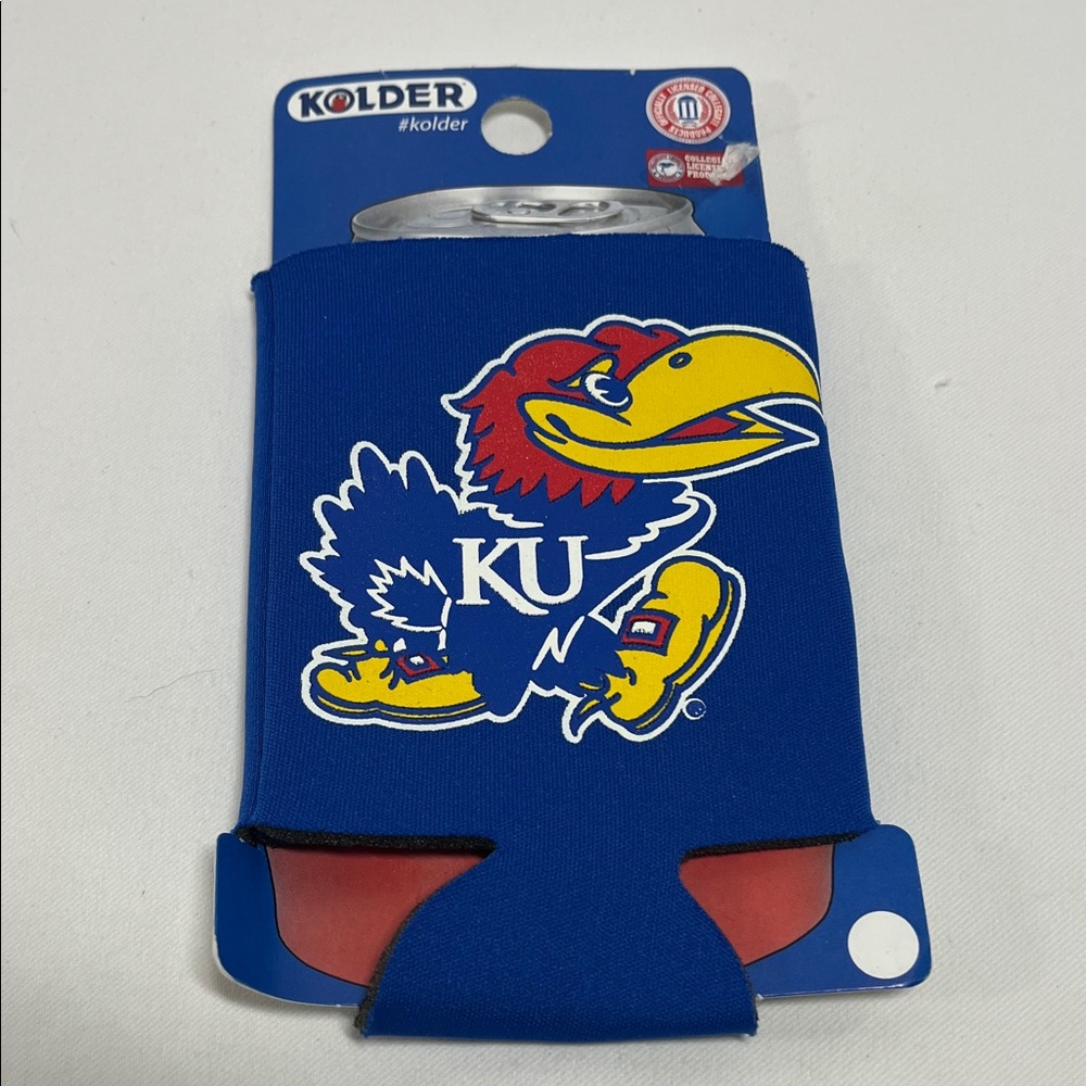 Blue Jayhawk Can Holder
